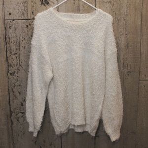Philosophy Fuzzy Balloon Sleeve Sweater
